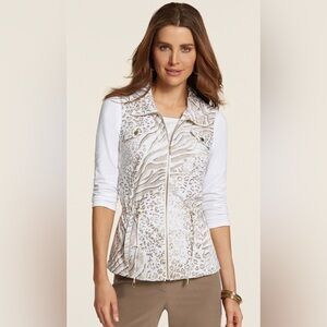 Chico's ZENERGY
Neema Animal Foil Vest